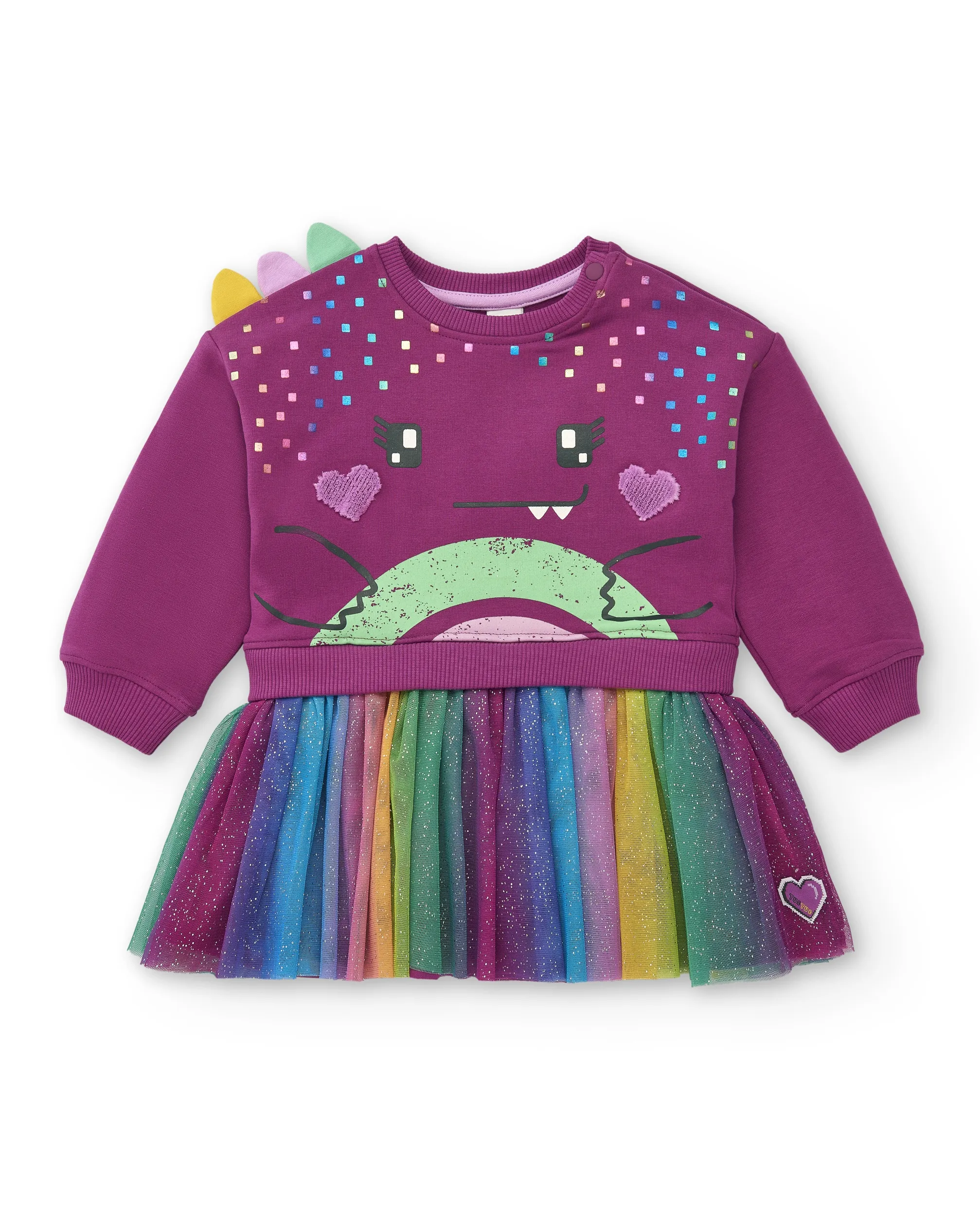 TUC TUC mini girls purple dino dress 11379499 aw24