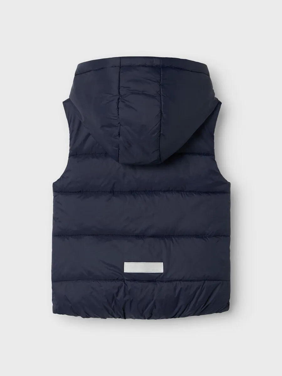 NAME IT nmm monay vest hoody navy gillet 13227817 aw24