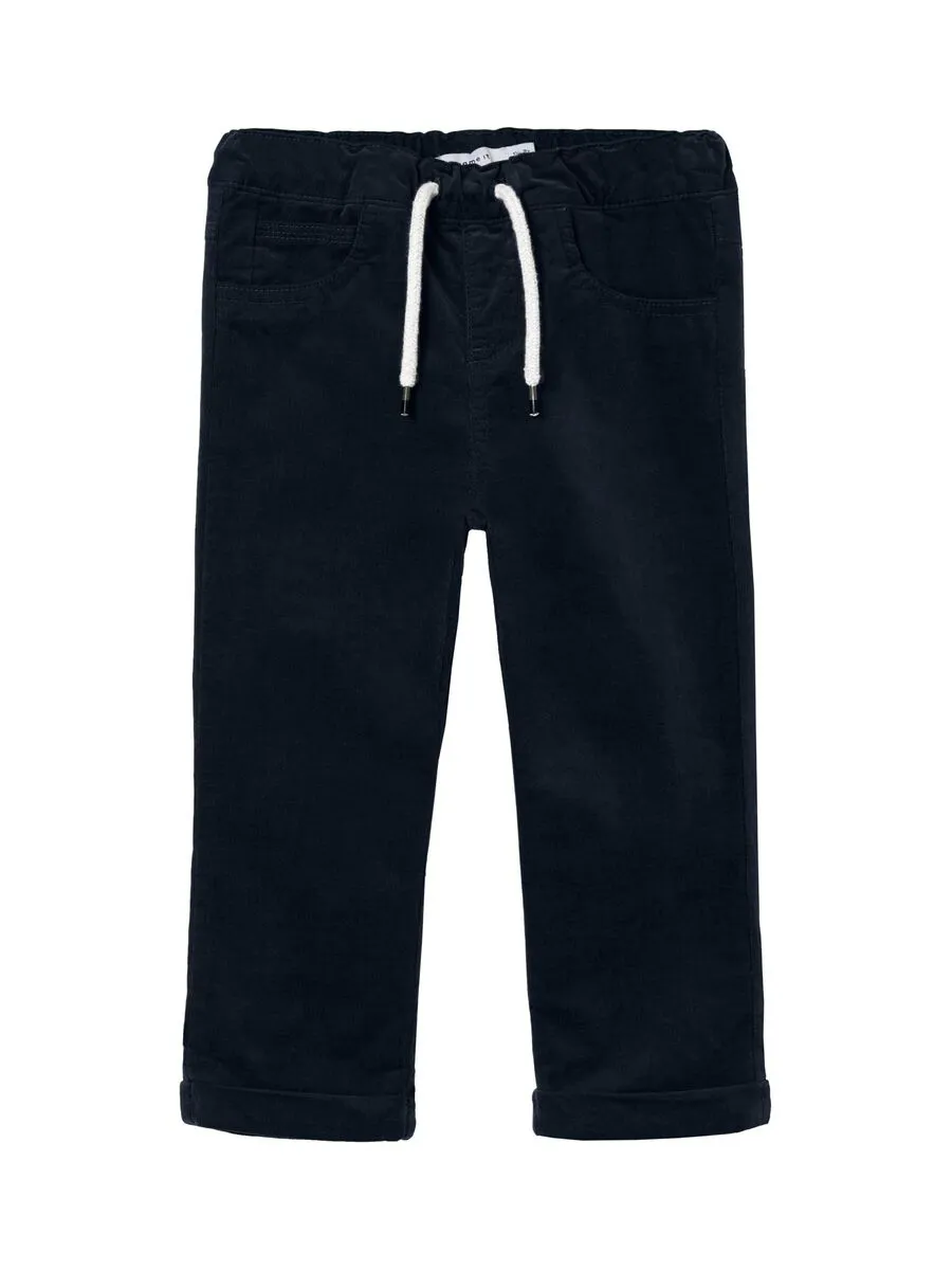 NAME IT nmm ben regular cord wl pant navy 1323447 aw24