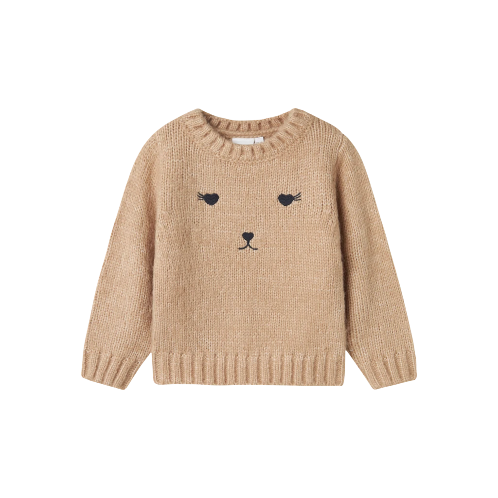 NAME IT nmf obibi ls knit beige 13233167 aw24 