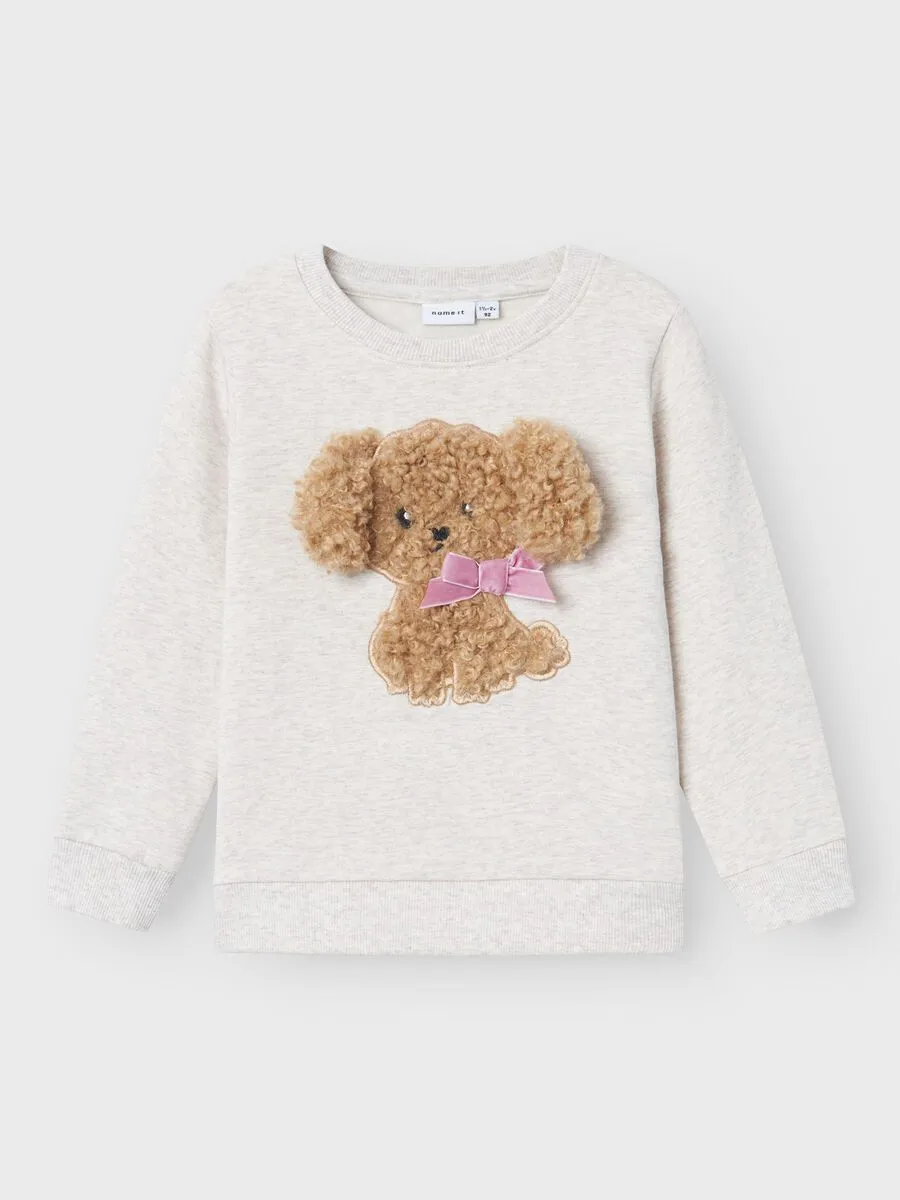 NAME IT nmf ruby nreg sweat bru beige dog 13235998 aw24 