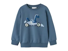 NAME IT nmm barlas nreg sweater blue dino race car 13238895 ss25