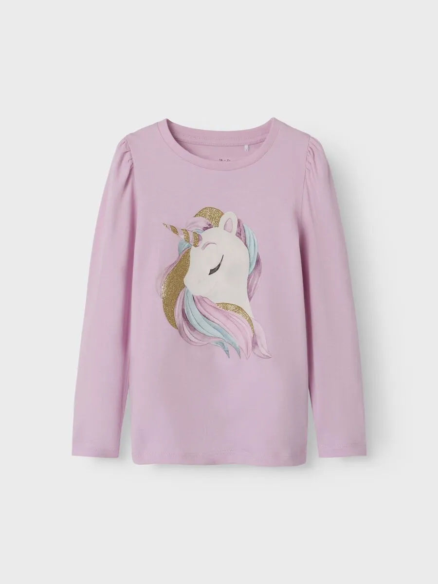 NAME IT nmf harums ls top unicorn pink 13244498 aw24