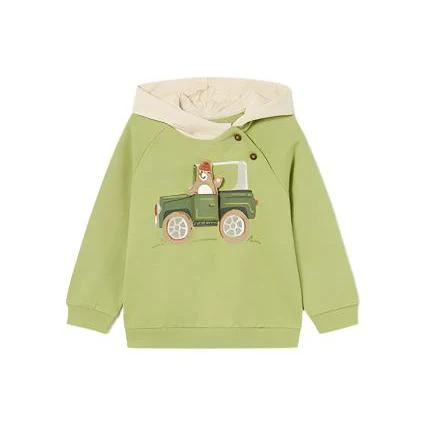 MAYORAL mini boys green sweater jeep 2460aw24