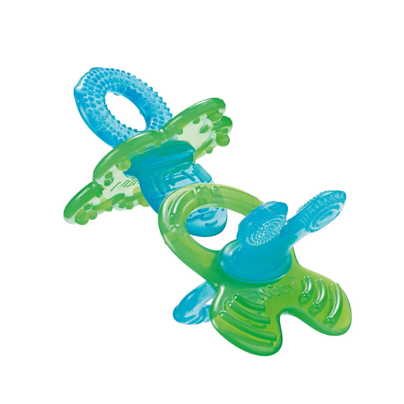 NUBY chewbie  teether soother 2pk green nb00668e 