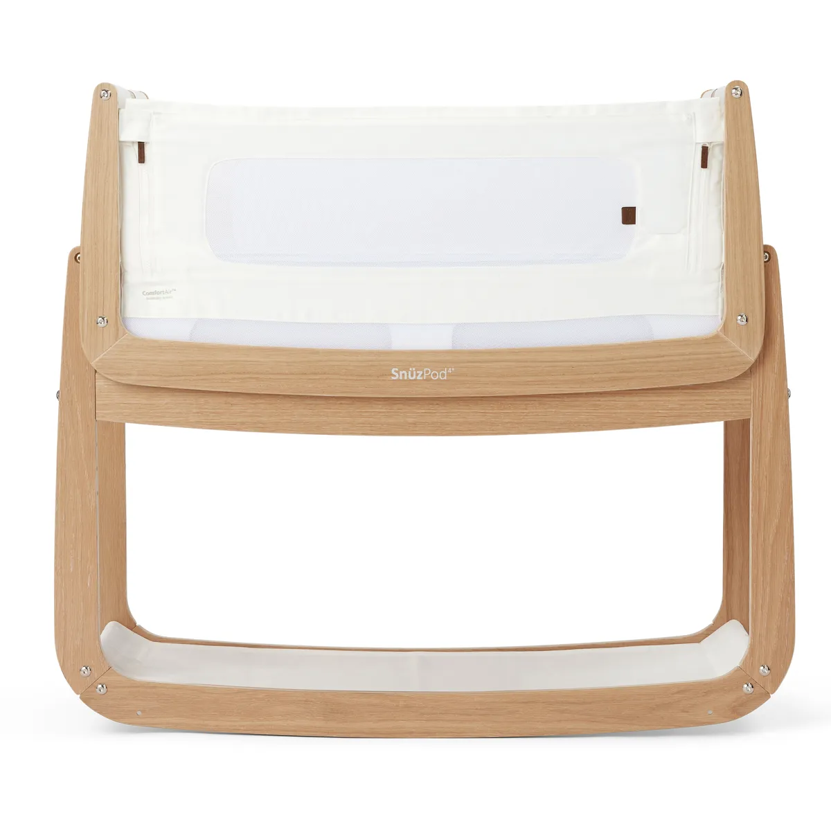 Snuzpod 4 Natural Edit Bedside Crib Oak