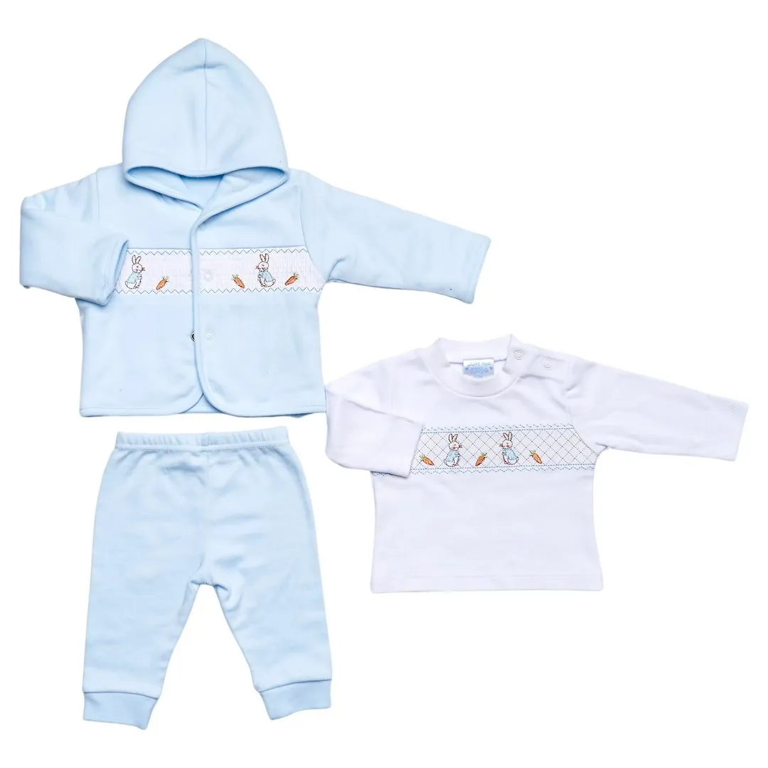 just too cute newborn 3pc blue velour set 40jtc9744