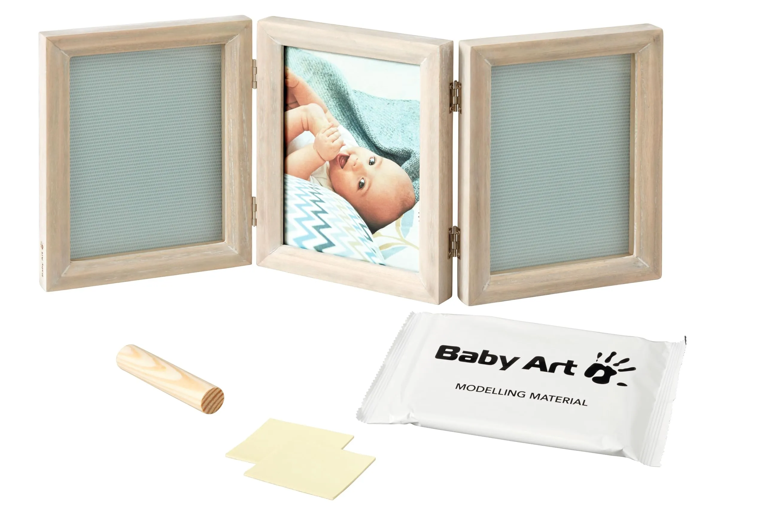 Baby Art My Baby Touch Wooden Triple Frame