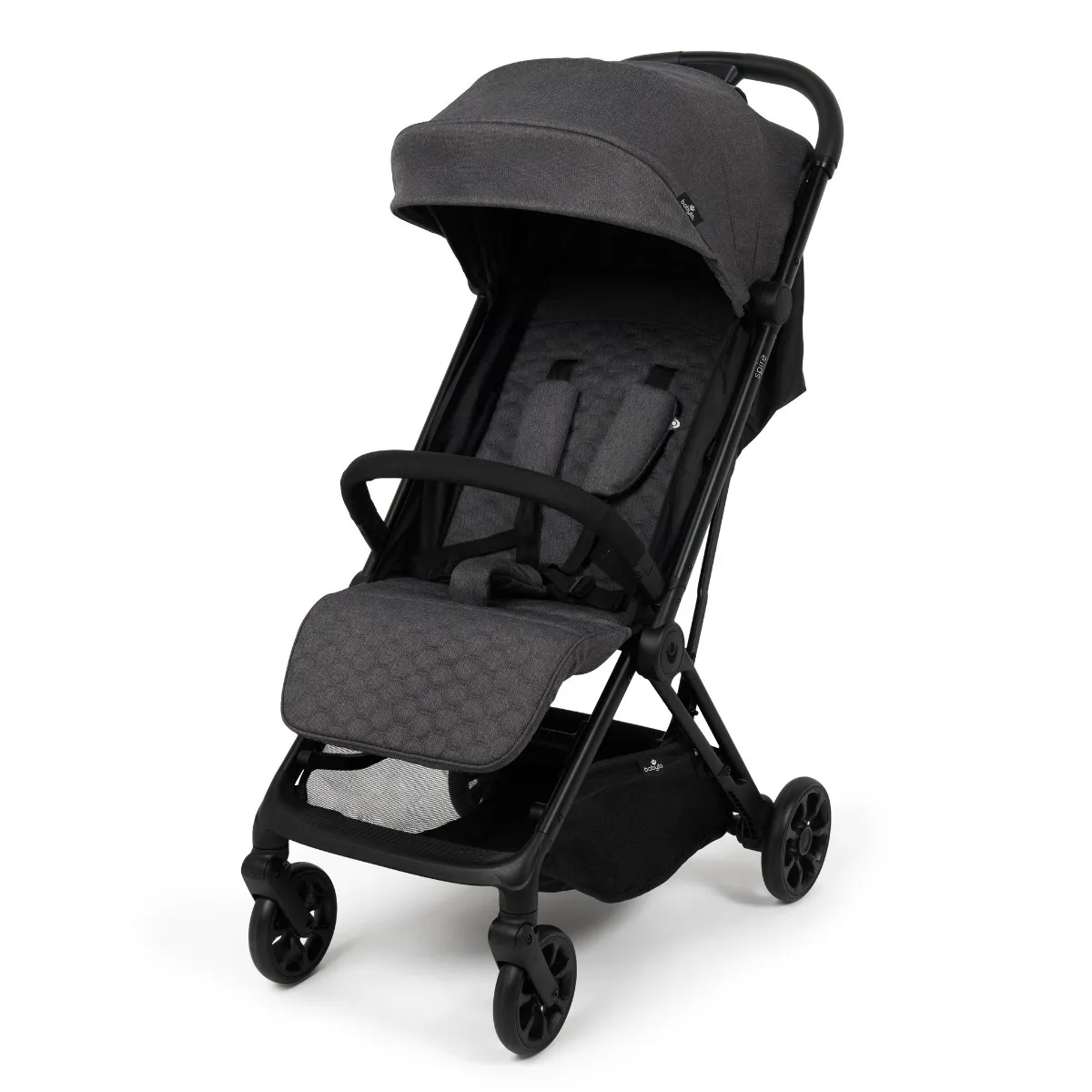 BabyLo Spire Auto Fold Compact Stroller Grey