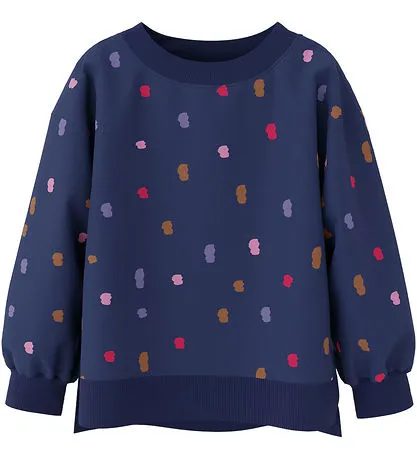 NAME IT nmf nirana sweater navy dots 13231094 aw24