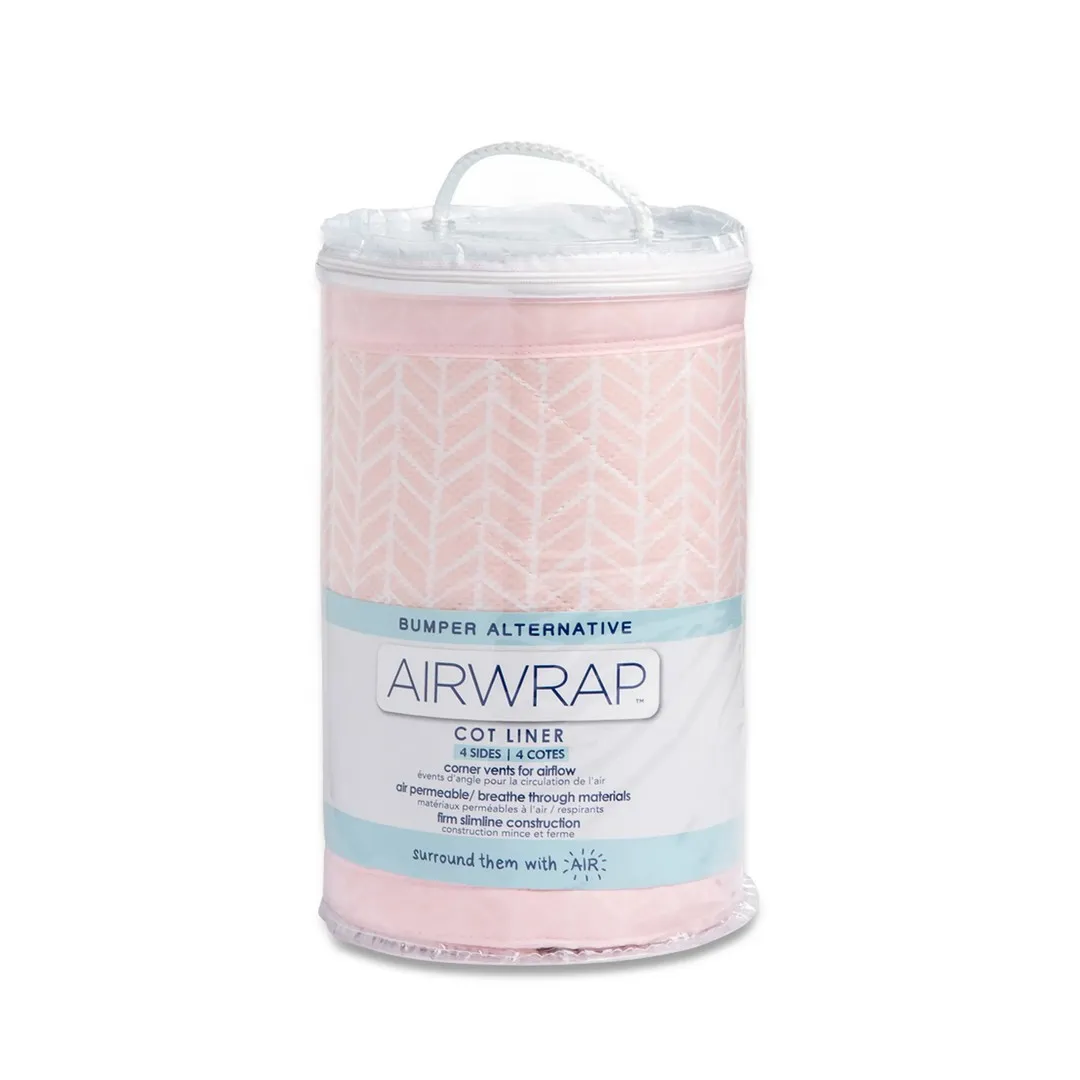 Airwrap Mesh 4 Sided Breathable Bumper Soho Pink 20-46-005