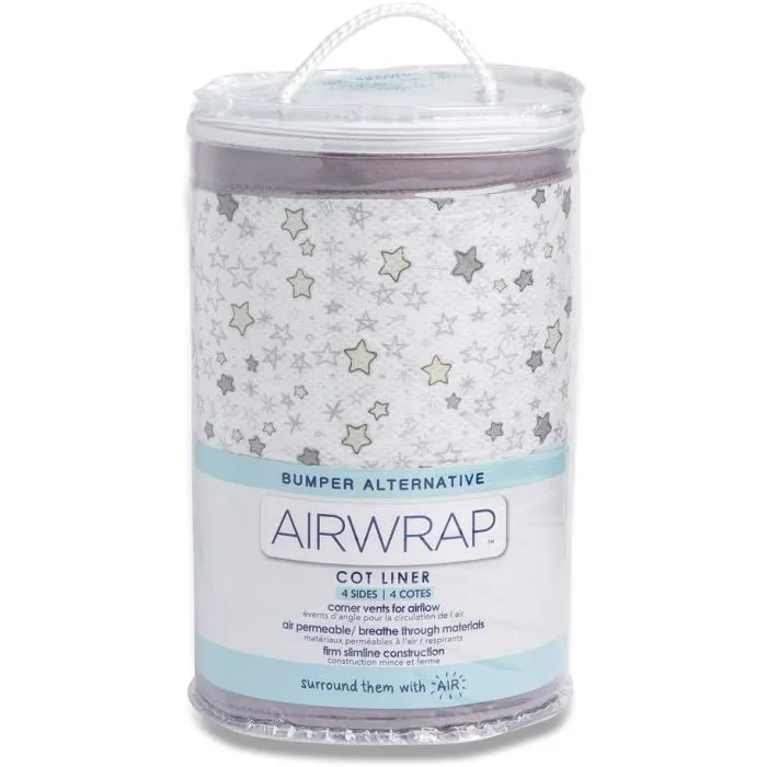 Airwrap 4 Sided Breathable Bumper Starry Night Grey 20-46-004