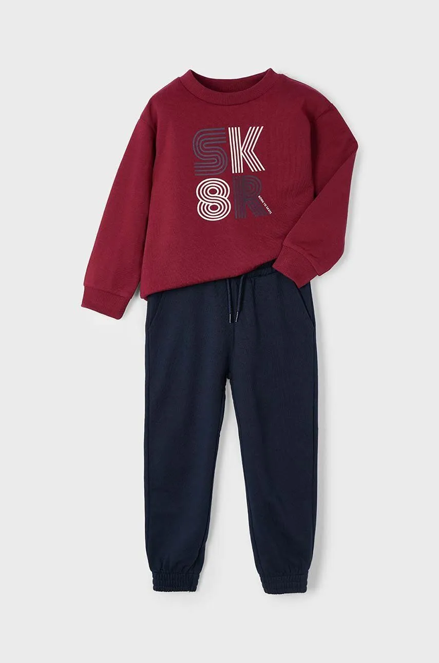 MAYORAL kid boys tracksuit wine 4883aw24