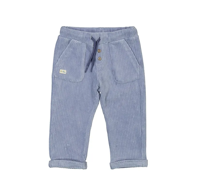 MAYORAL mini boys blue cord trousers 2542aw24