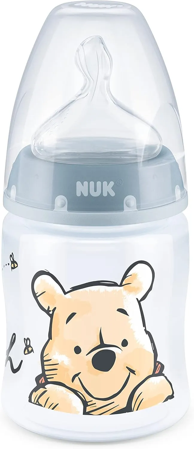 nuk first choice 150ml bottle silicone teat winnie the pooh