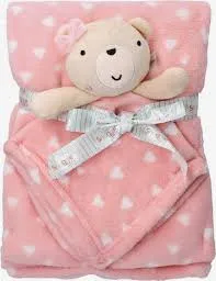 SNUGGLE TOTS blanket and comforter set c05748 pink