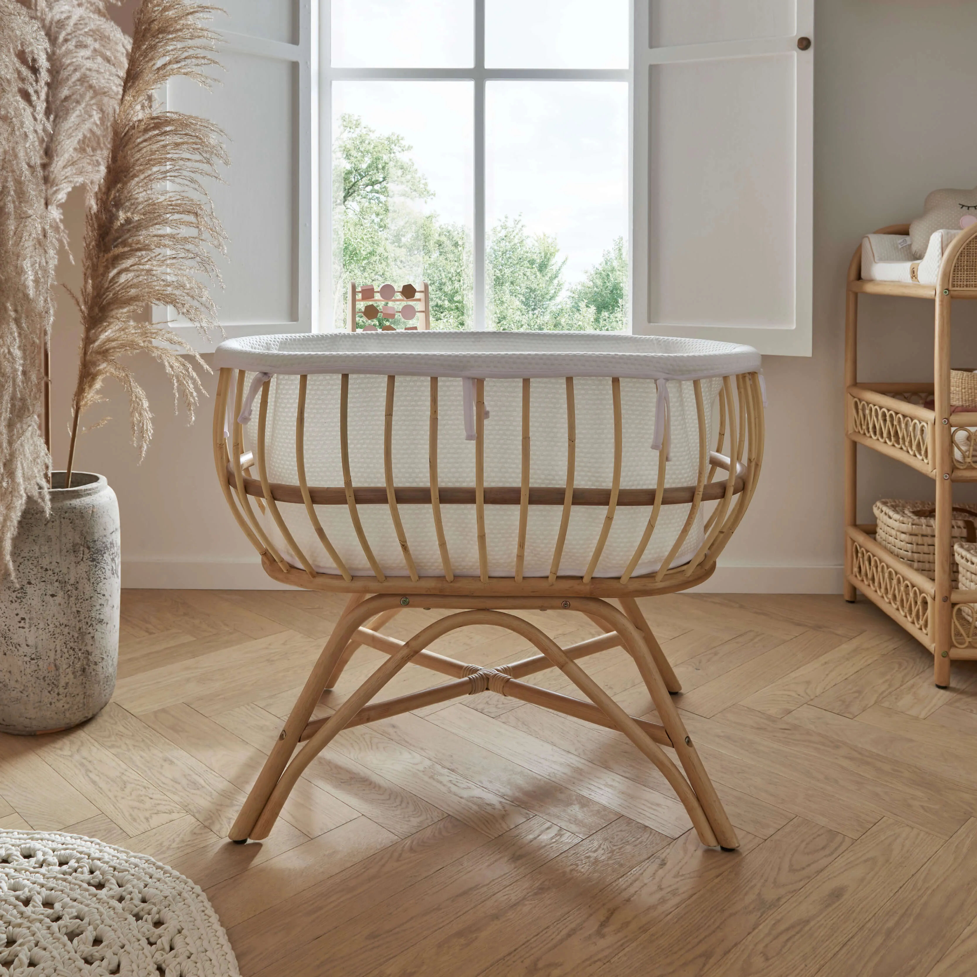 Cuddleco Aria Rattan Crib