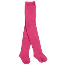 baby tights cotton cerise pink