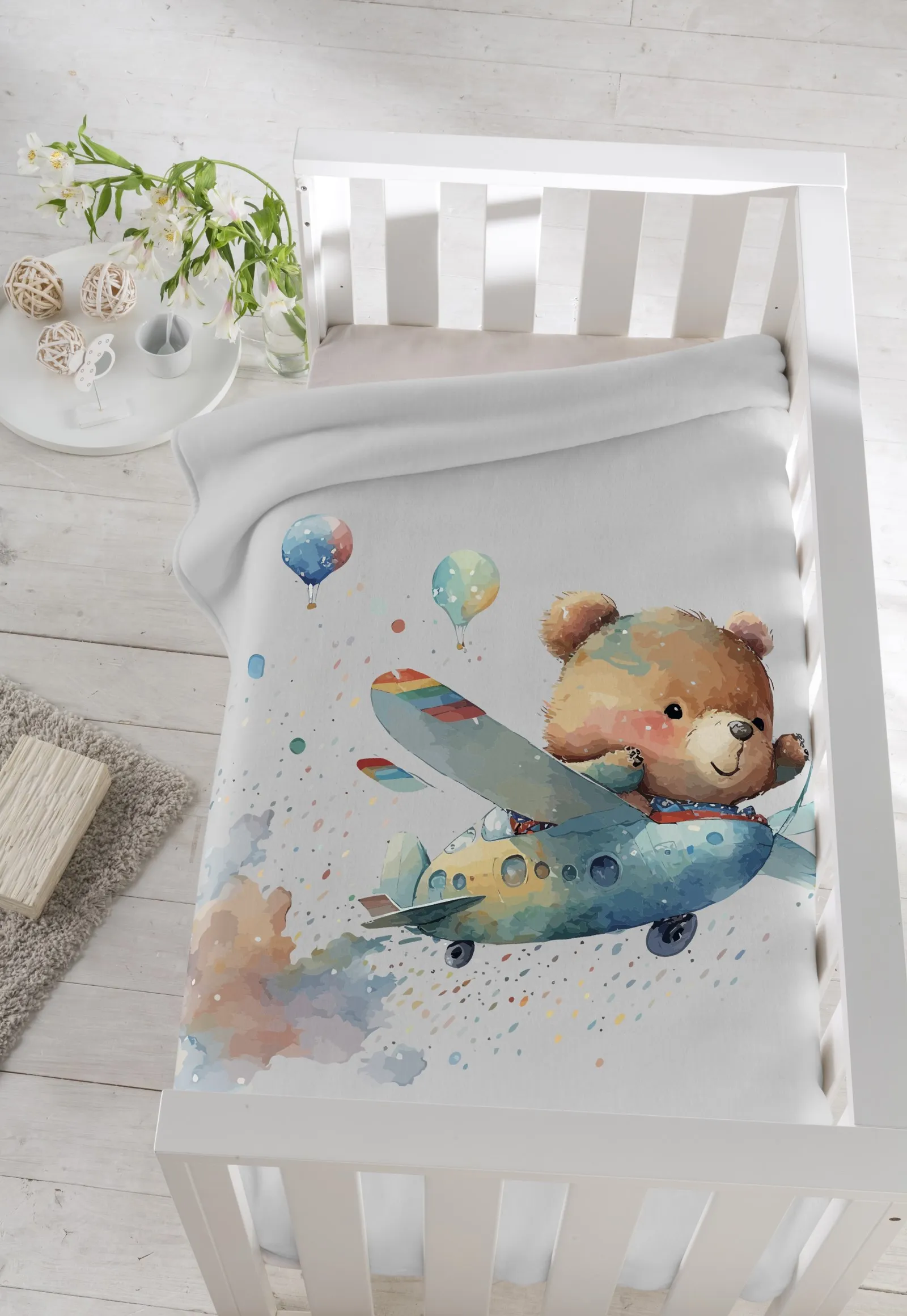 Pielsa Boxed Blanket Airplane Blue (110x140cm) 6301