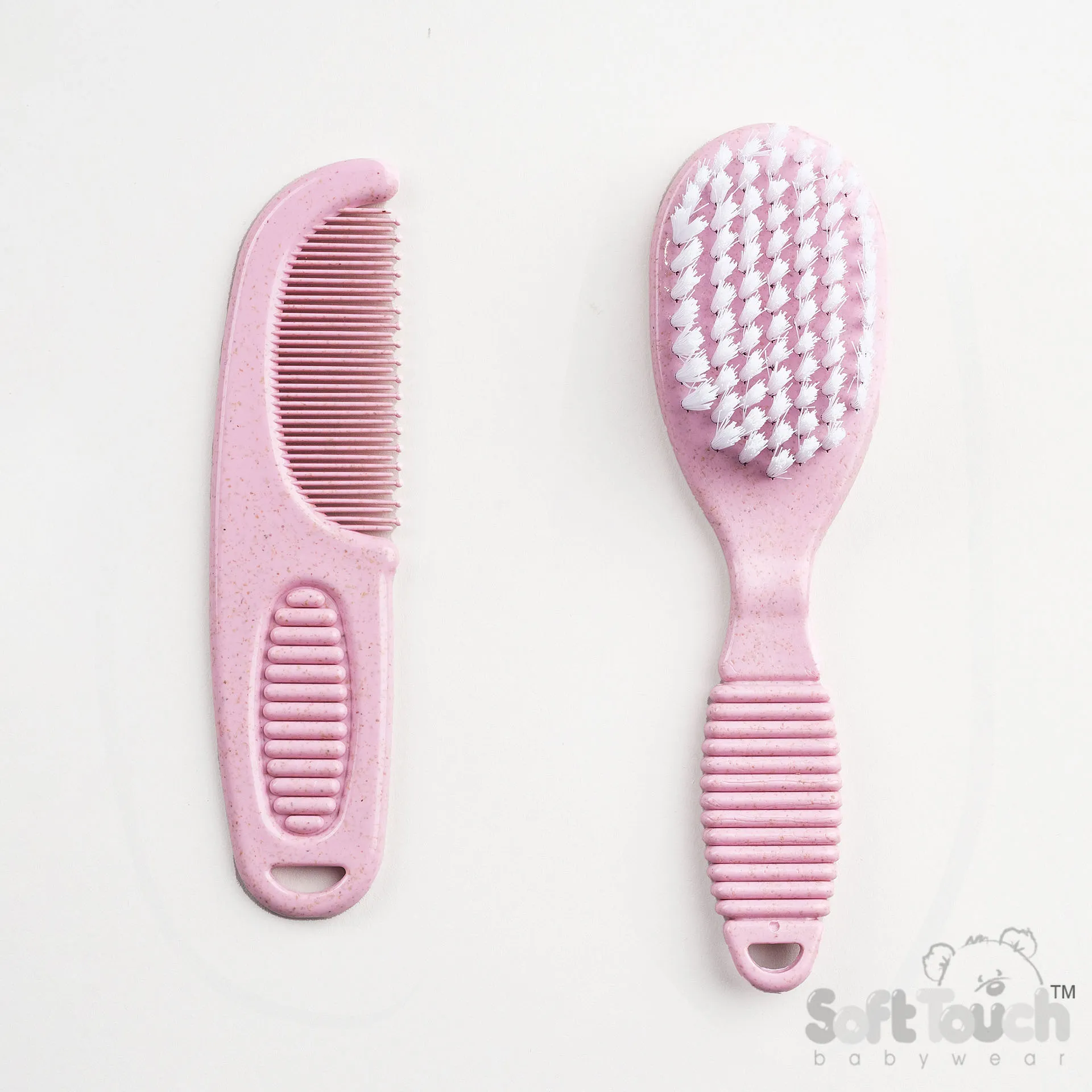 SOFT TOUCH pink deluxe brush & comb set EP606-P