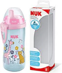 NUK first choice kiddy cup pink zoo animals