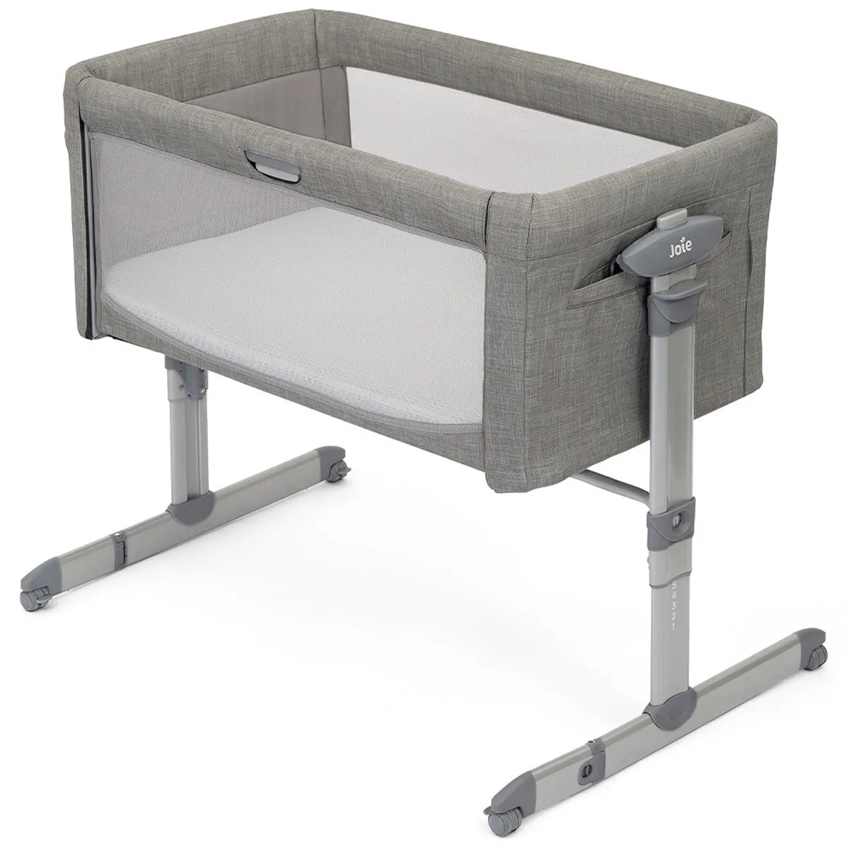 Joie roomie bedside crib grey