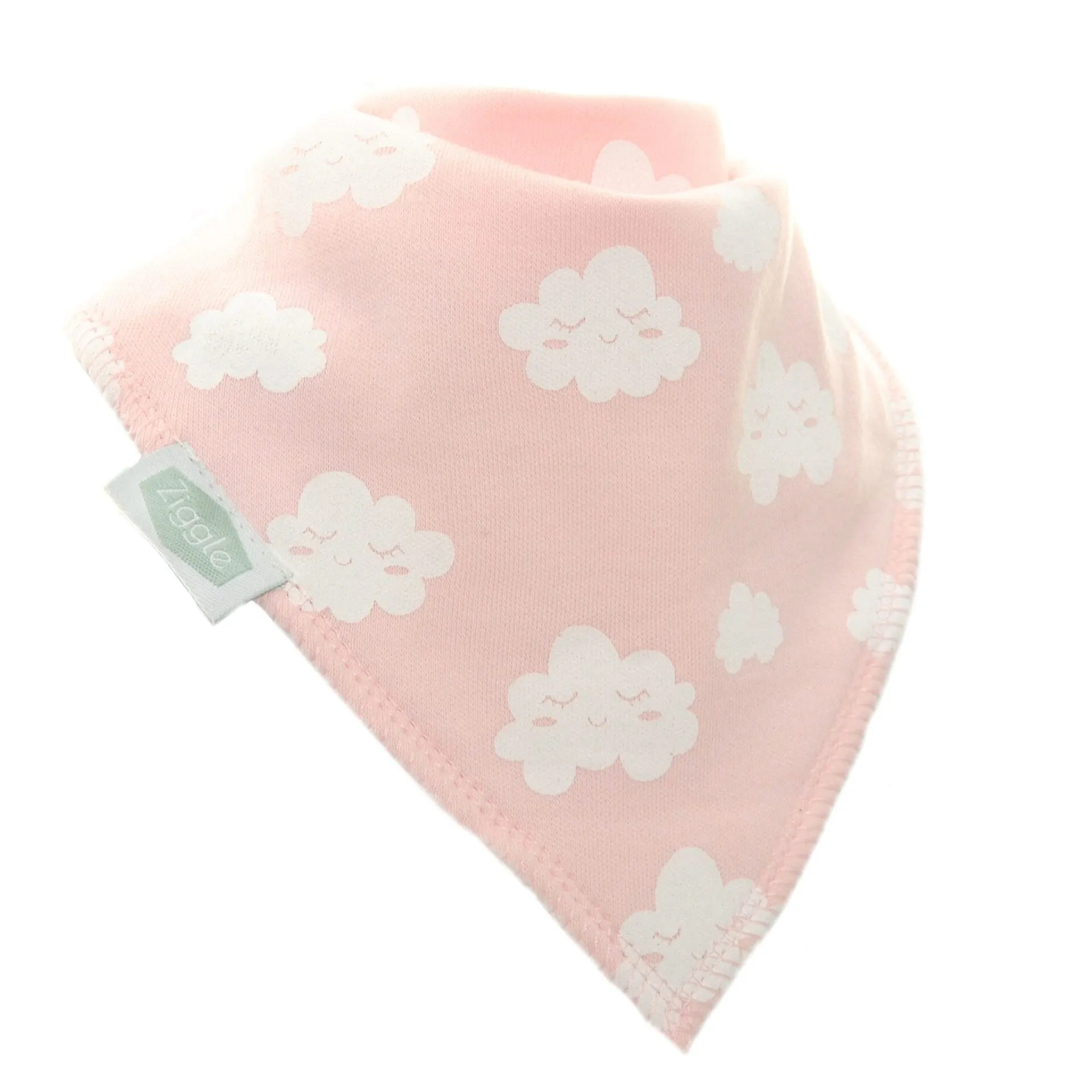 ZIGGLE bandana bib pink clouds ZBBAC 