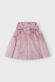 MAYORAL kid girl fur rose coat 4486aw24