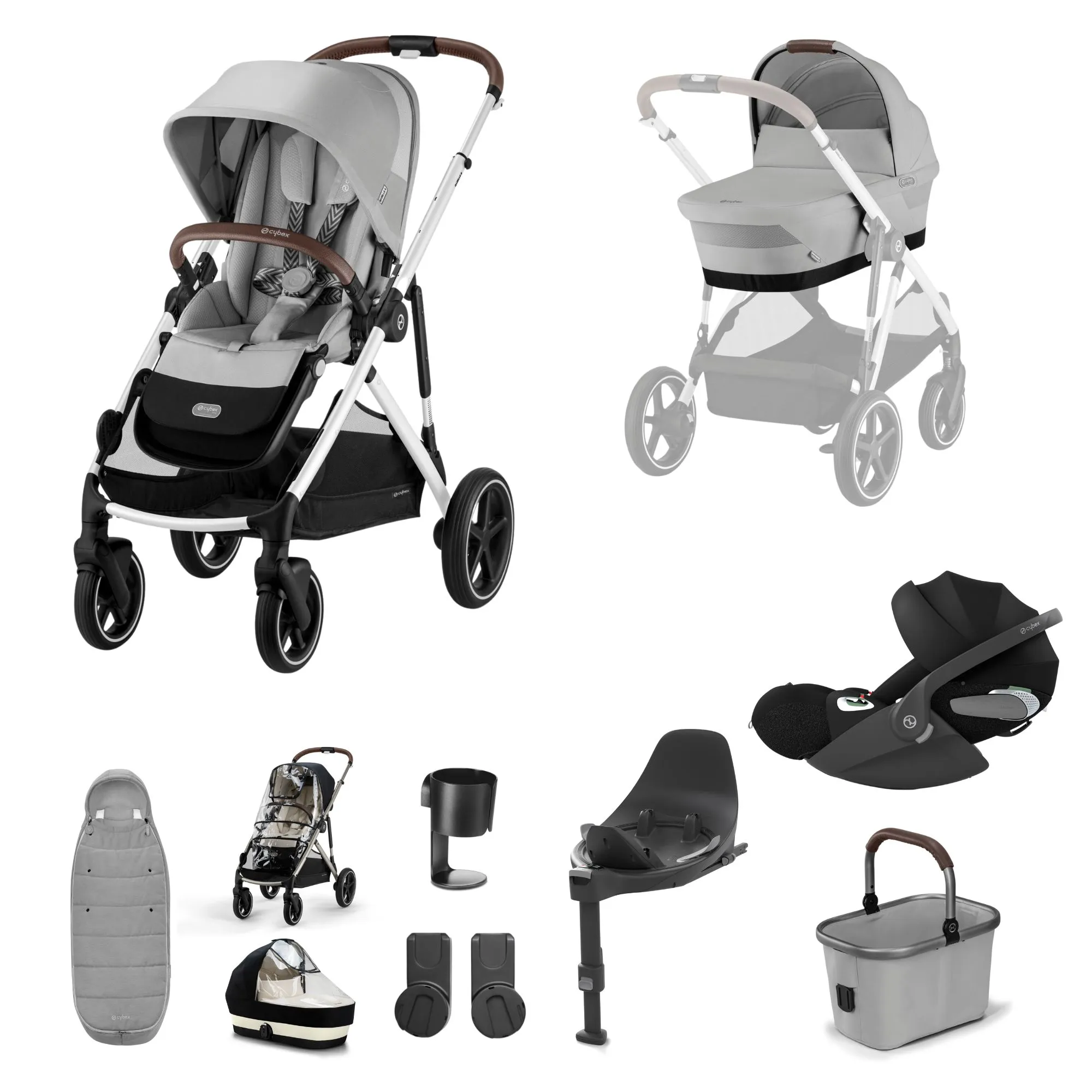 Cybex Gazelle S 11 Piece Cloud T Bundle Stone Grey