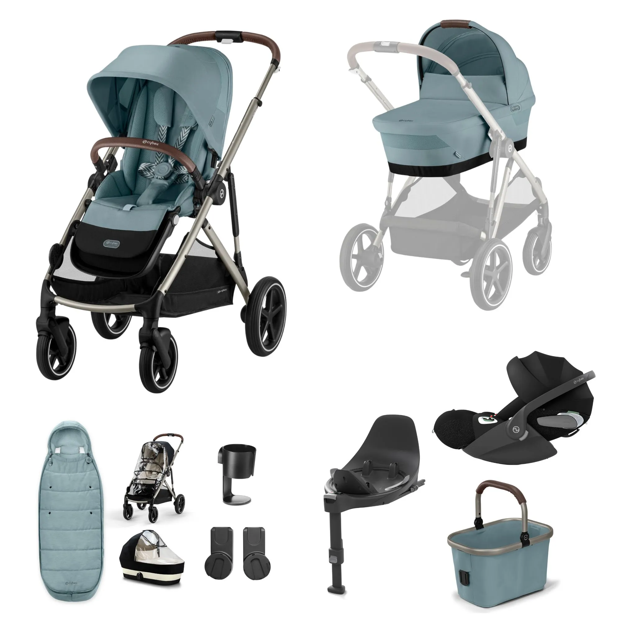 Cybex Gazelle S 11 Piece Cloud T Bundle Stormy Blue