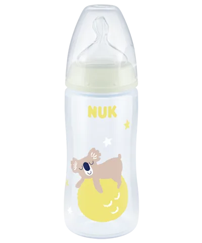 nuk first choice glow in the dark bottle 300ml 0-6m