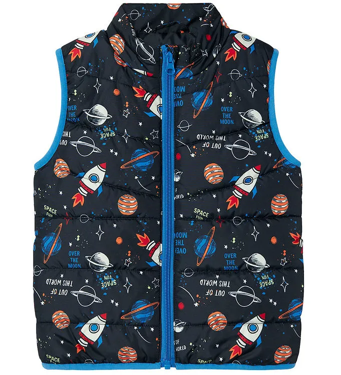 NAME IT nmm mylane vest dark aop space gillet aw24 13231296