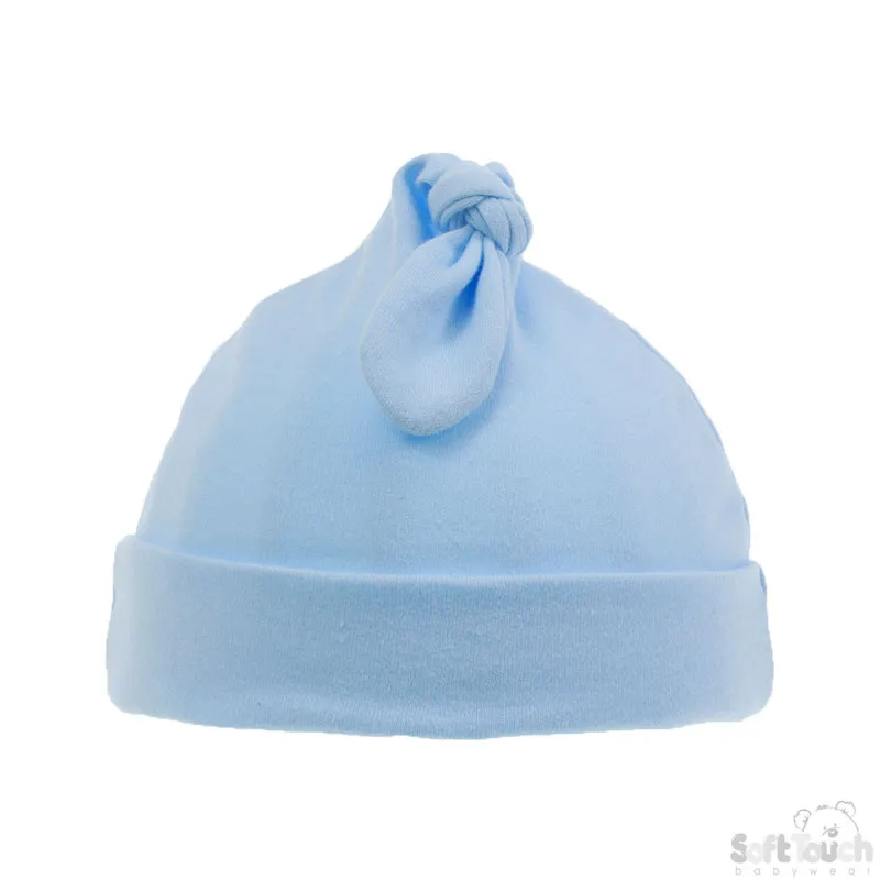 SOFT TOUCH blue 'knotty' hat H23-B