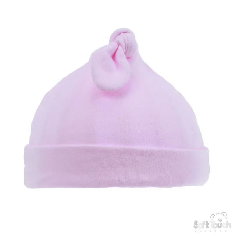 SOFT TOUCH pink 'knotty' hat H23-P