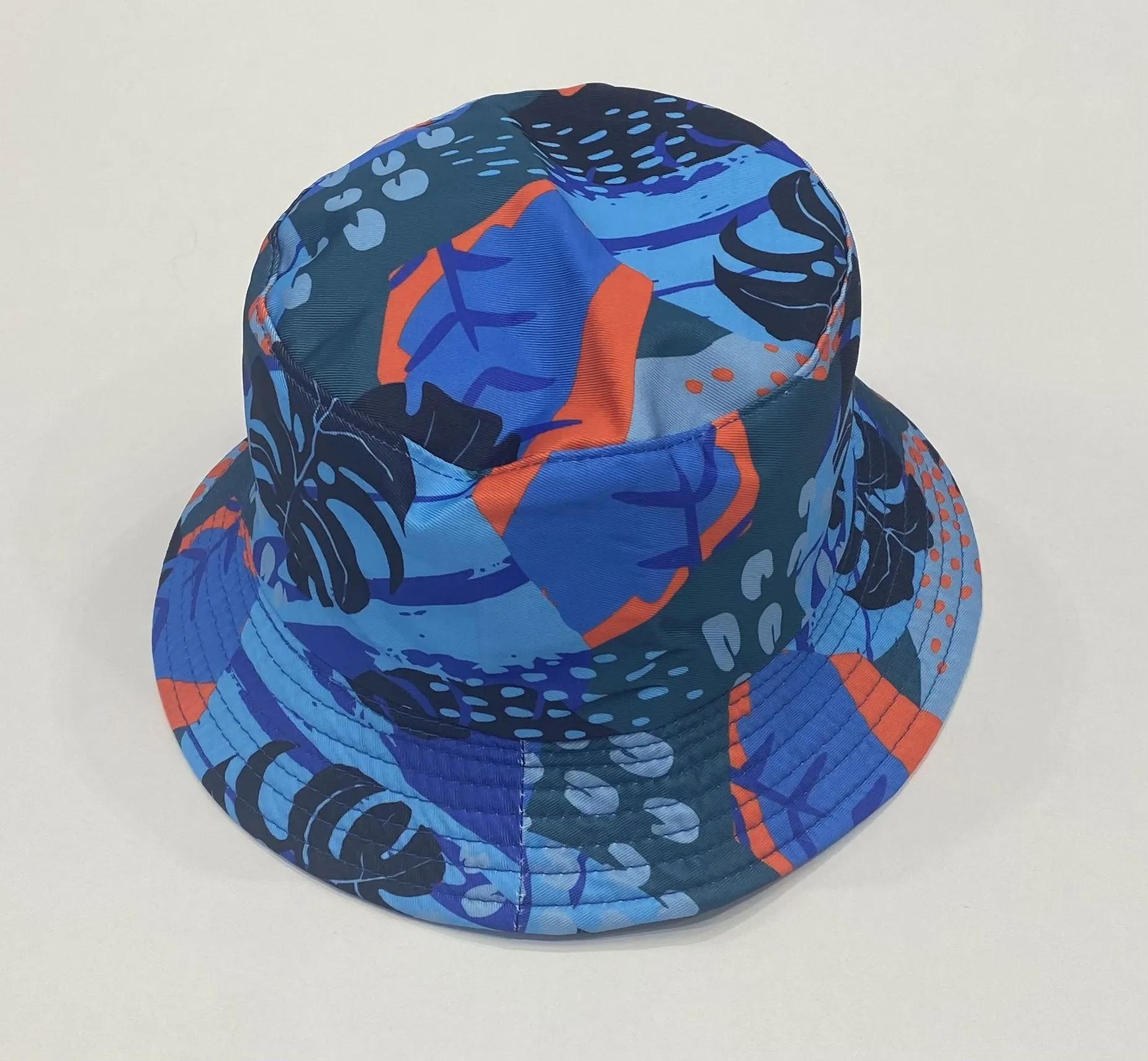 ProHike Children Bucket Hat Blue/Orange Pattern (3-7yrs) 3259