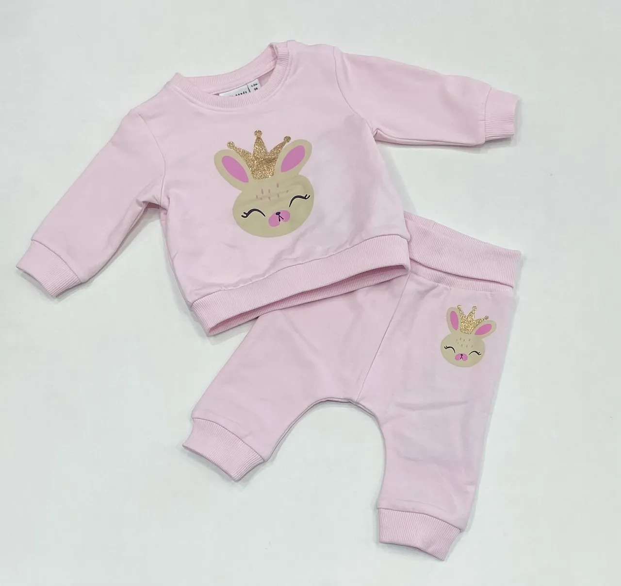 NAME IT nbf vrillie ls sweat pink bunny ss24 13226050