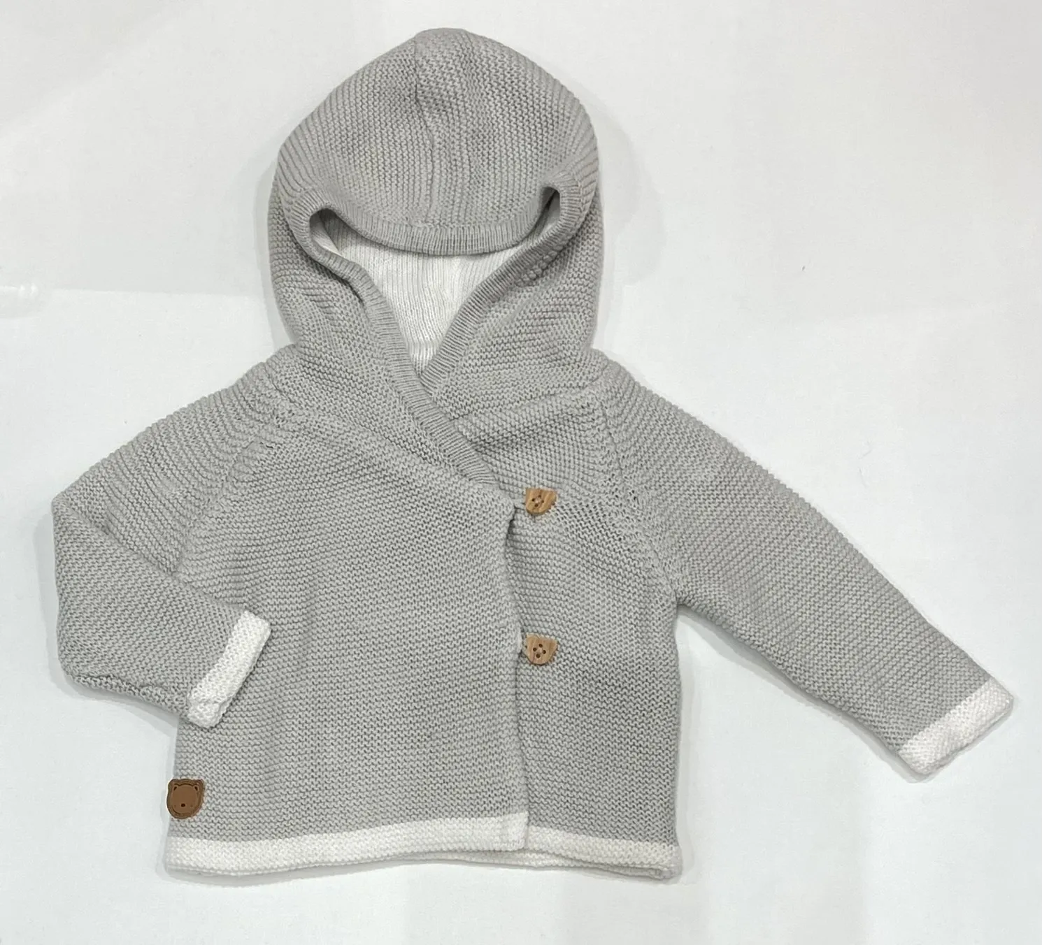 ROCK A BYE BABY grey knit cardigan e07995