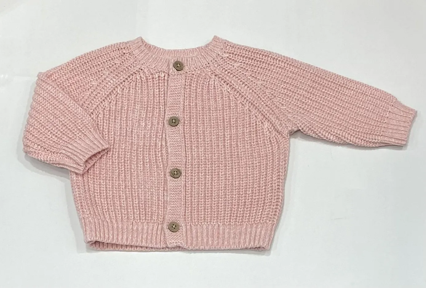 ROCK A BYE BABY girls pink cardigan embroidered hello E07654