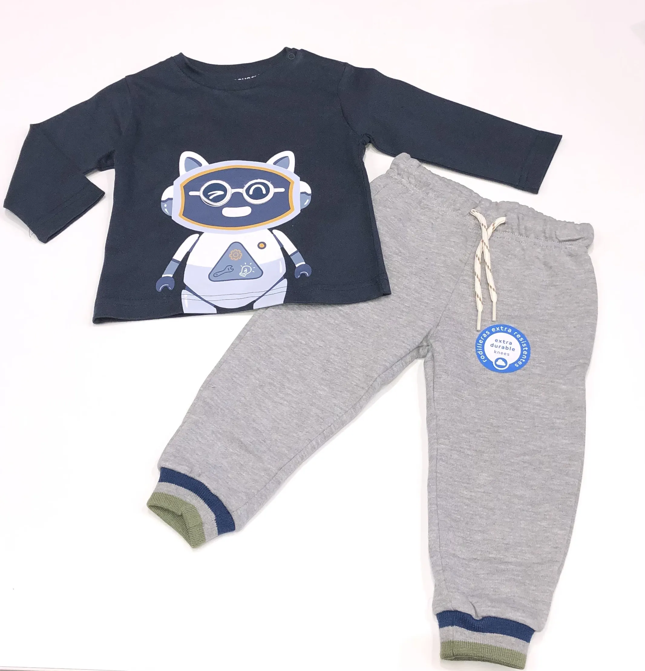 MAYORAL mini boys 2pce tracksuit robots navy 2040aw24