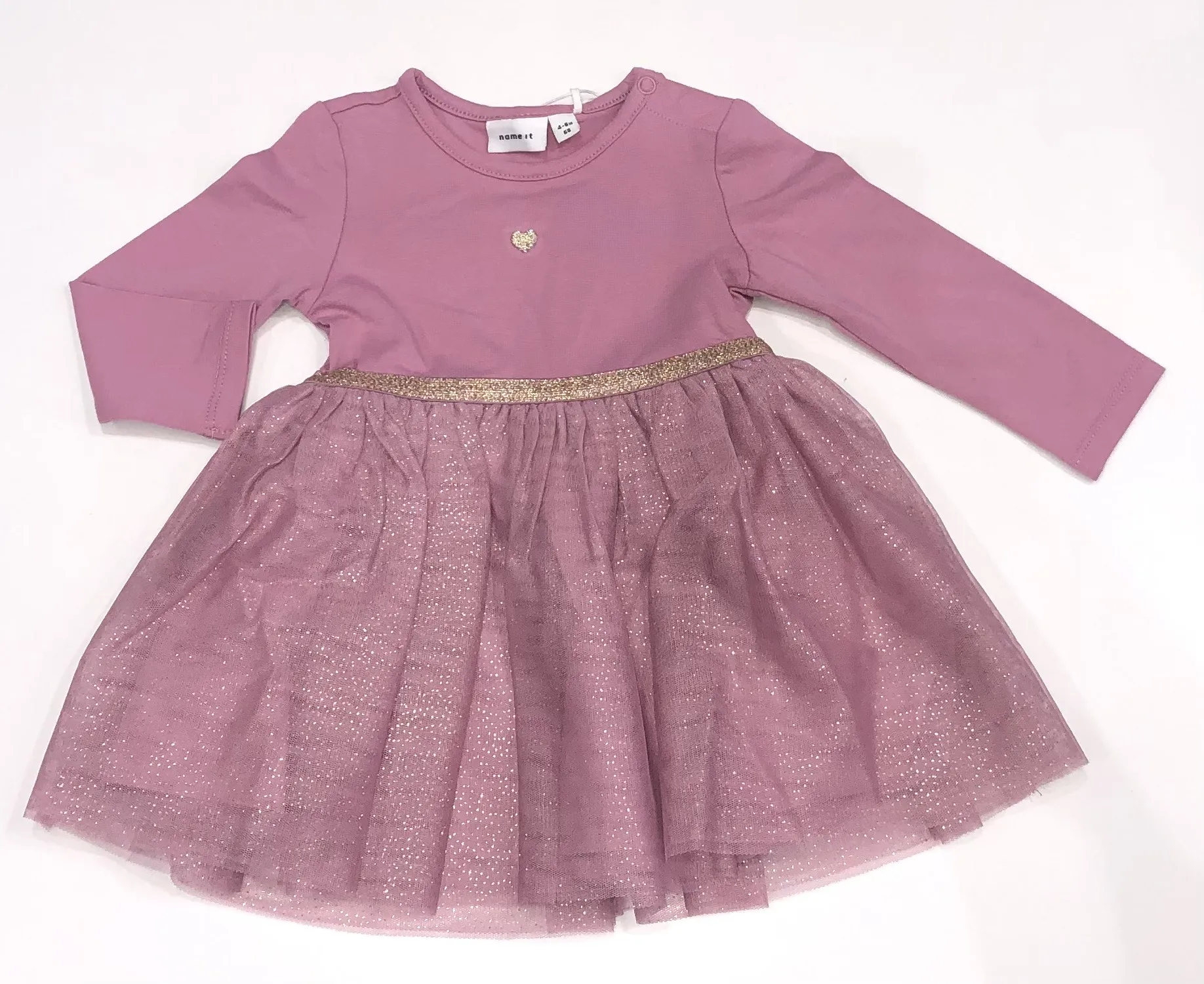 NAME IT nbf otul ls dress tulle skirt mauve 13233377 aw24