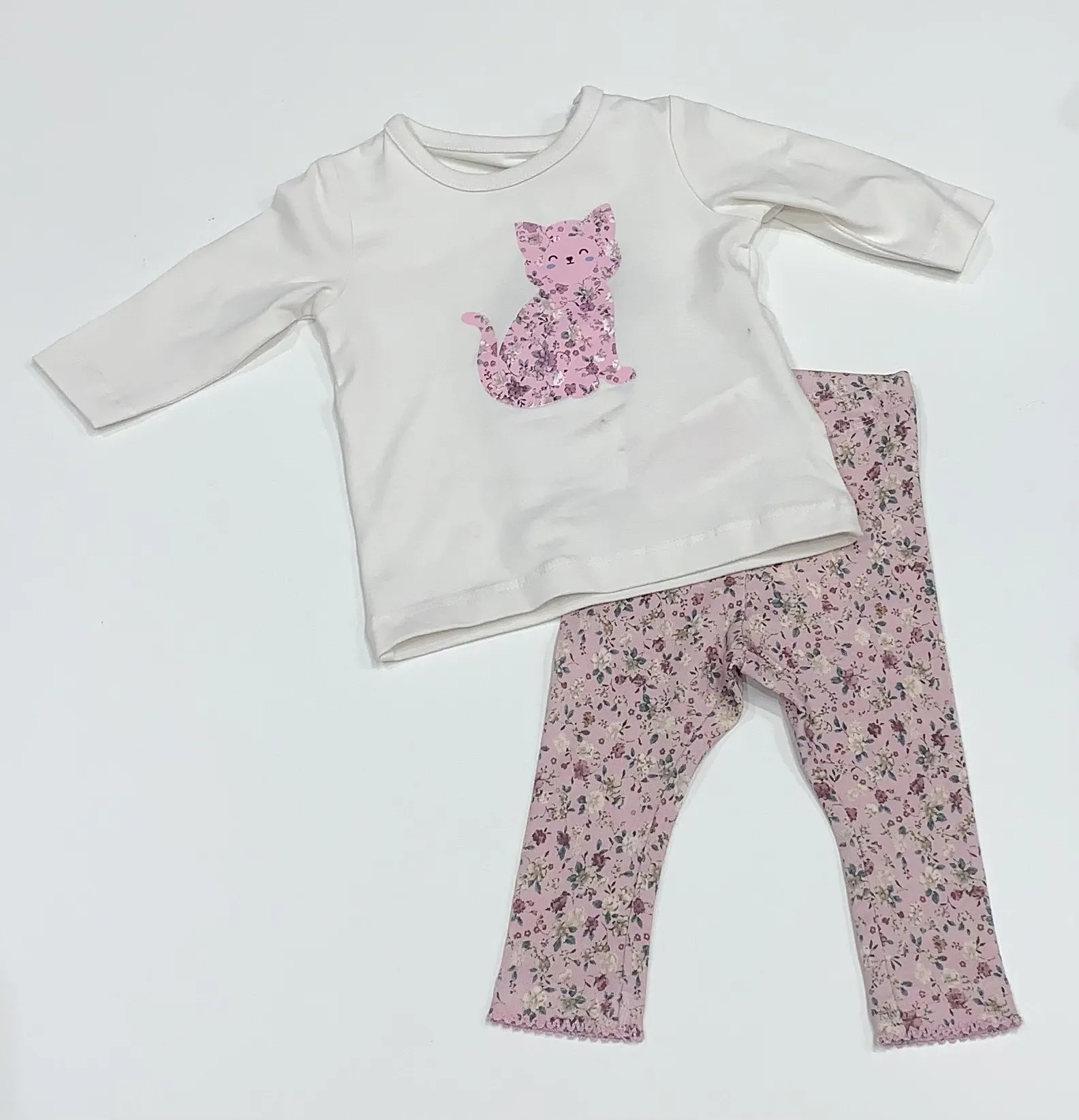 NAME IT nbf sinnai ls pink cat leggings set 13236143 aw24 