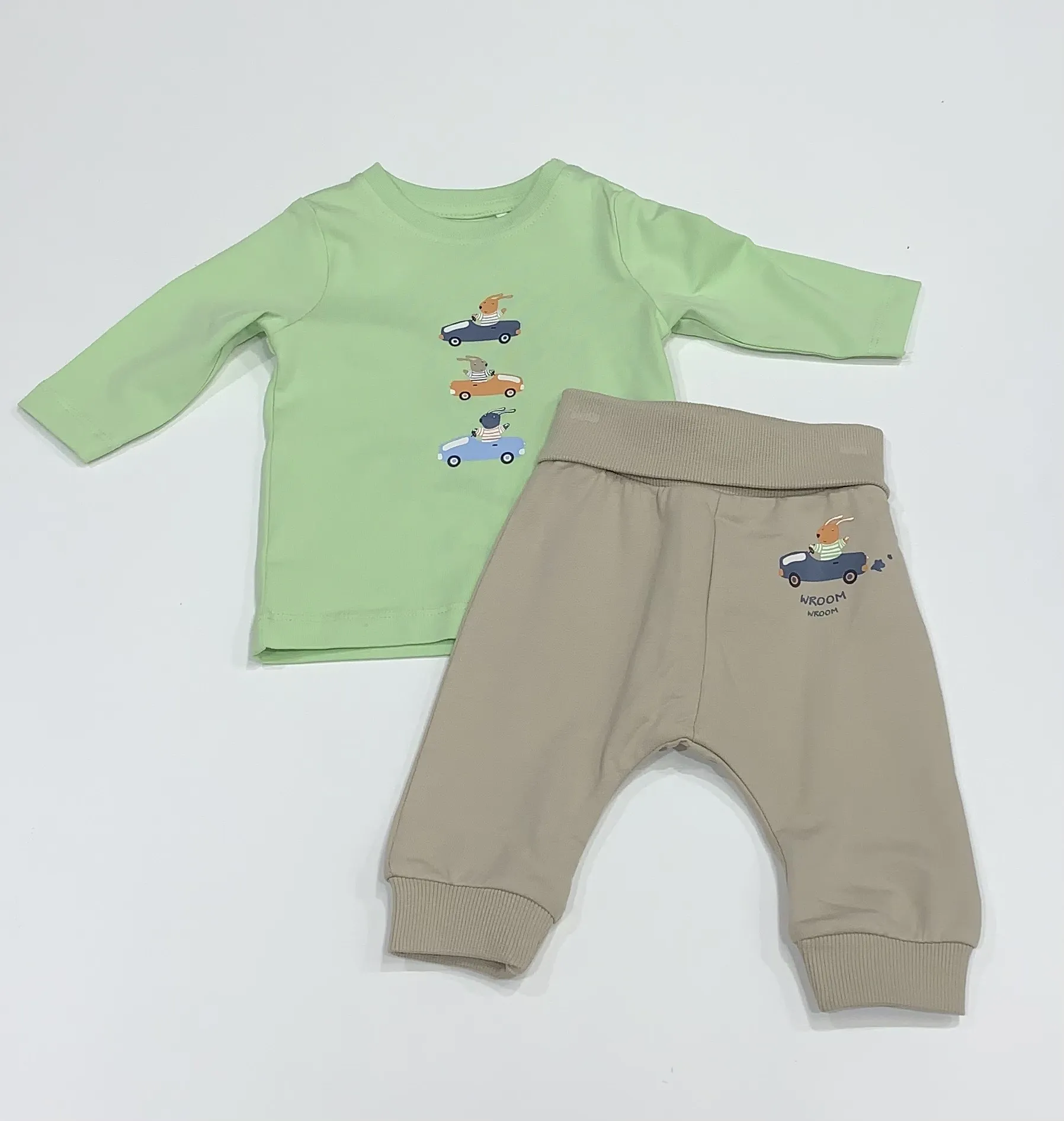 NAME IT nbm vacion ls top cars adn pant set lime green 13226077 aw24 