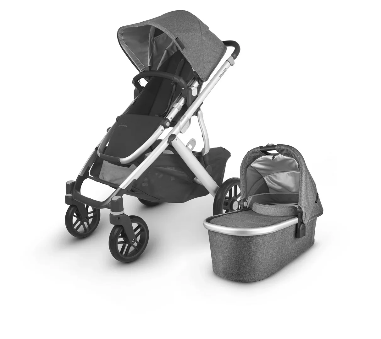 Uppababy Vista V2 Pushchair & Carrycot Jordan & Adaptors