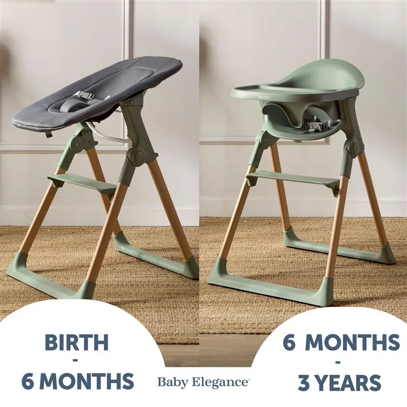 Baby Elegance Mash Highchair Bundle Sage