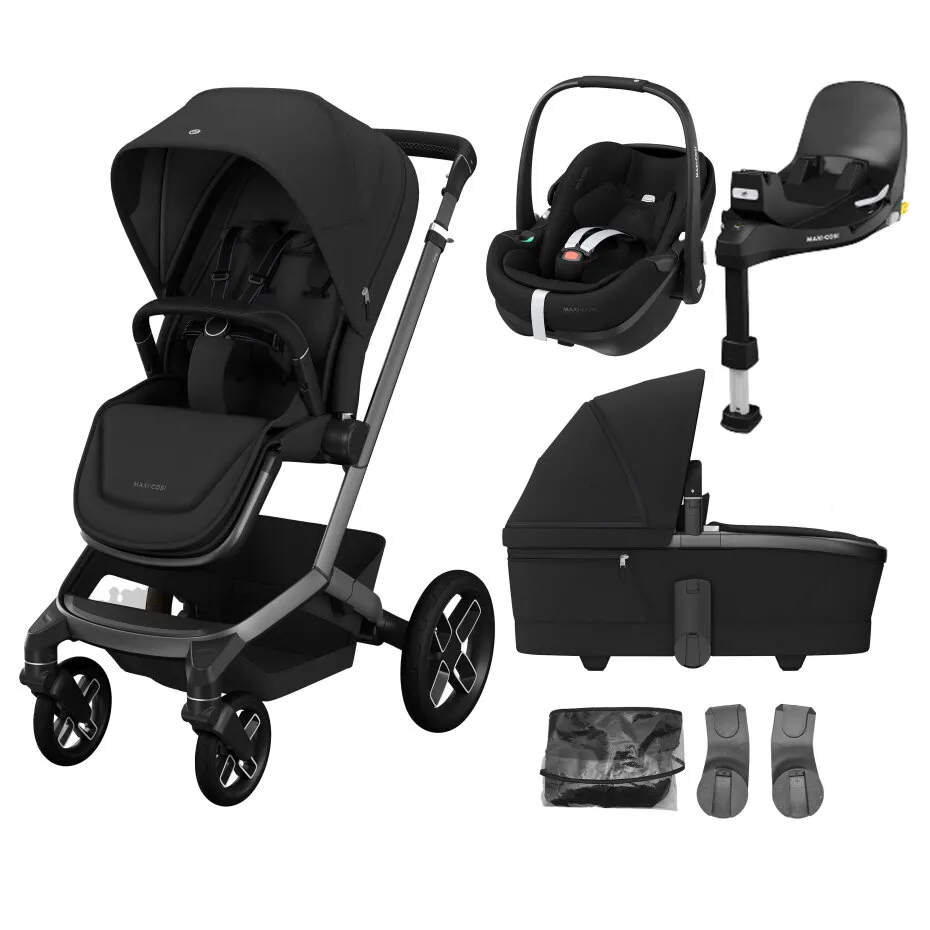 Maxi Cosi Fame Pro Travel System Twillic Black