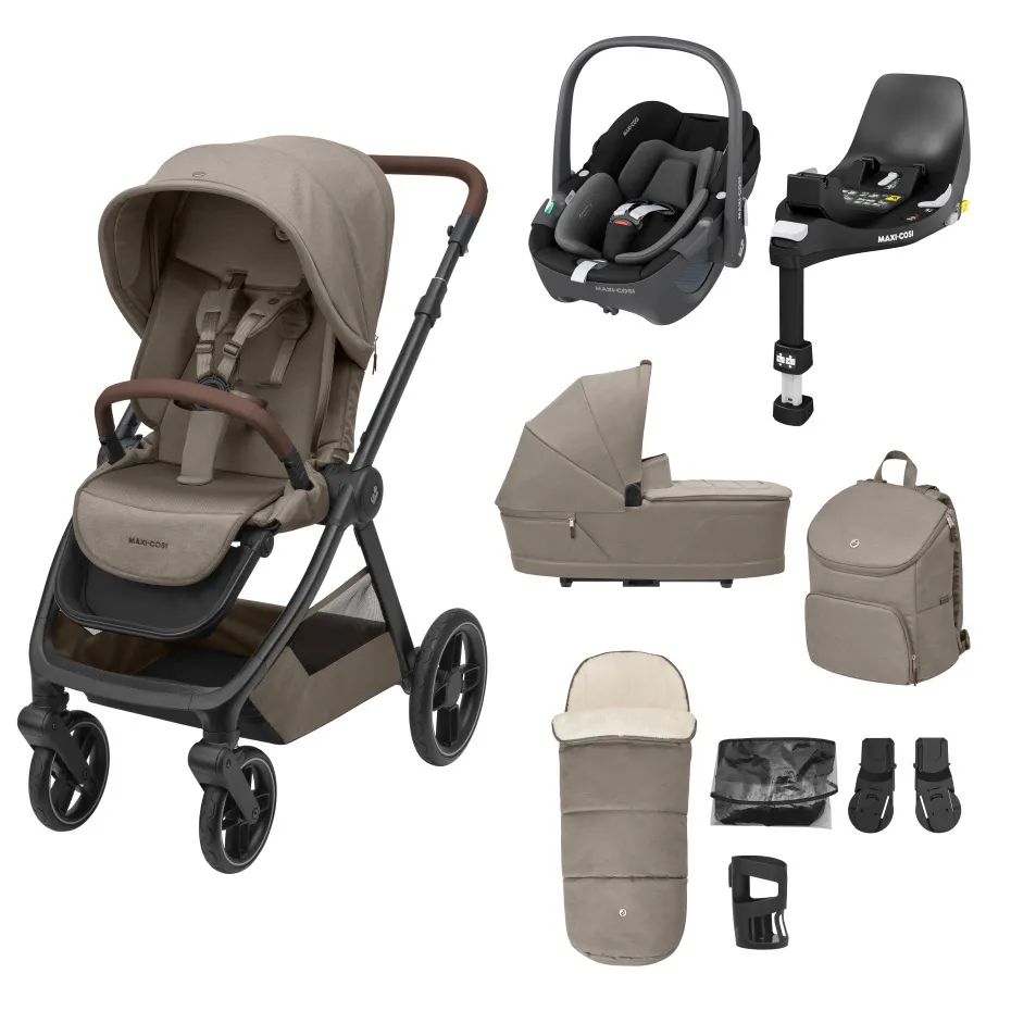 Maxi Cosi Oxford 9 Piece Completed Bundle Twillic Truffle