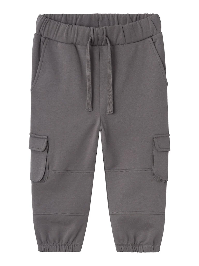 NAME IT nmm simon nreg sweat pant bru grey 13236437 aw24 