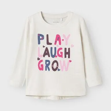 NAME IT nmf vix ls top play laugh grow white 13224958 aw24