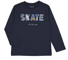 MAYORAL kid boys ls shirt navy skate 4050aw24