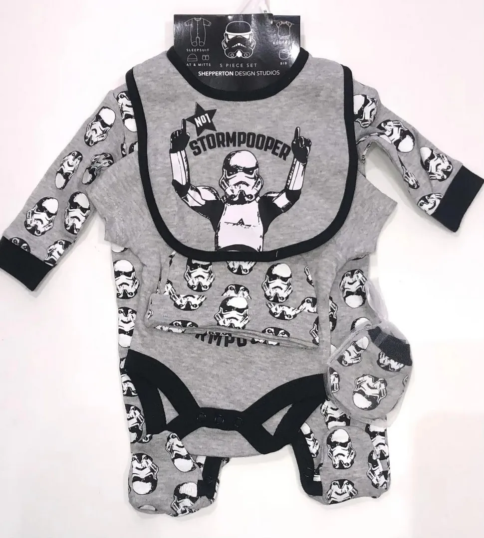 star wars stormpooper 5 peice layette set s19679